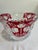 Mid 20th Century Vintage 5th Avenue Rosalina Ruby Flash Cut Glass Bowl For Sale - Image 5 of 12