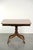 Wood 19th Century Antique English Drop-Leaf Side Table with Brass Details For Sale - Image 7 of 15