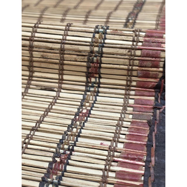 Wood Mauritanian Mat - 3.8 X 3.3 Ft For Sale - Image 7 of 7