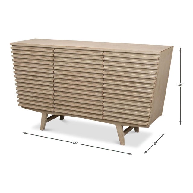 Ribbed Geometric Nine Drawer Dresser For Sale - Image 9 of 9