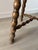 Antique French Wood Stool with Turned Legs, 1950s For Sale - Image 3 of 10