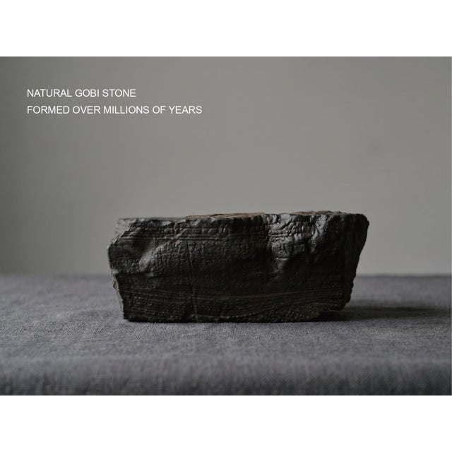Handblown Crystal Gobi Stone Vase – Organic Modern Sculptural Art Piece For Sale - Image 4 of 10