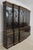 Age: C.2004 Details: Beveled Glass Doors Gold Highlights High Sheen Black Lacquer Finish Stunning Chinoiserie Paint...