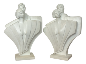 Postmodern Art Deco Style Bookends by Ted Balkwill for Lindsey B. Balkweill, 1980s, Set of 2