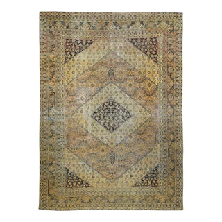 Antique Tabriz Rug 6'9'' x 10'2'' For Sale