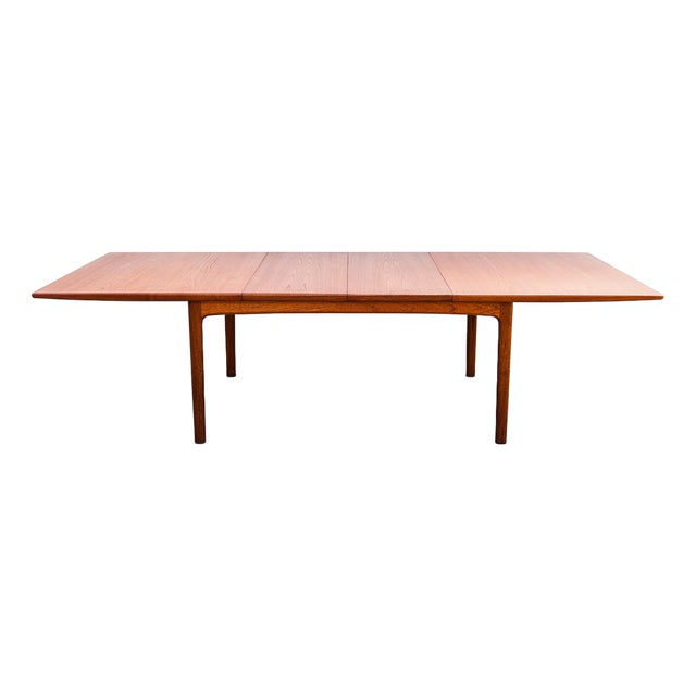 Restored Folke Ohlsson for Dux Swedish Mid Century Modern Teak Dining Table For Sale
