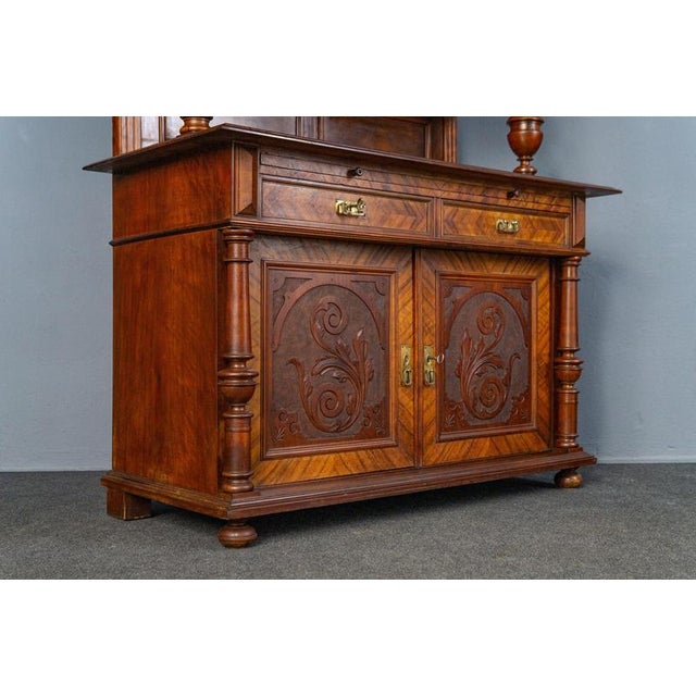 Brown Wilhelminian Style Sideboard Cabinet, Late 1800s For Sale - Image 8 of 18
