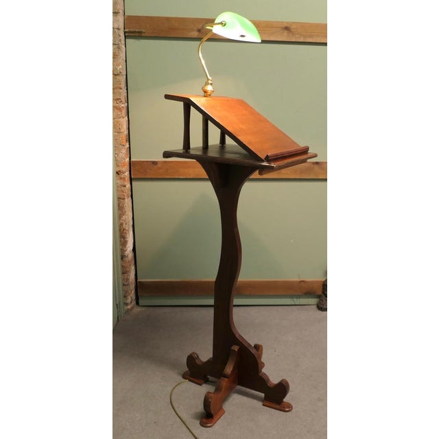 Arts and Crafts Restaurant Reception Station Greeter with Light For Sale - Image 5 of 8