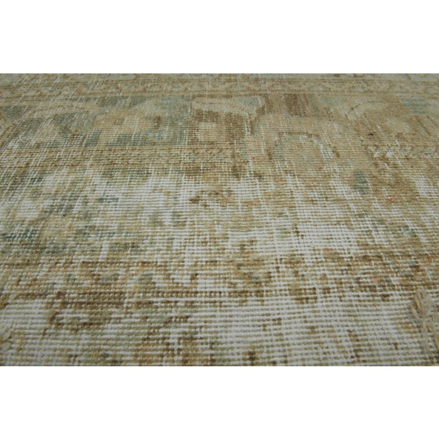 Orange 1970s Vintage Persian Handmade Wool Cotton Orange Area Rug For Sale - Image 8 of 11