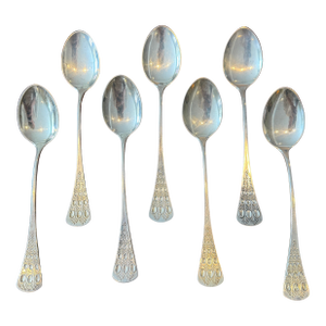 Mid 20th Century Romance by Bjorn Rosenthal Sterling Silver 925 Teaspoons - Set of 7