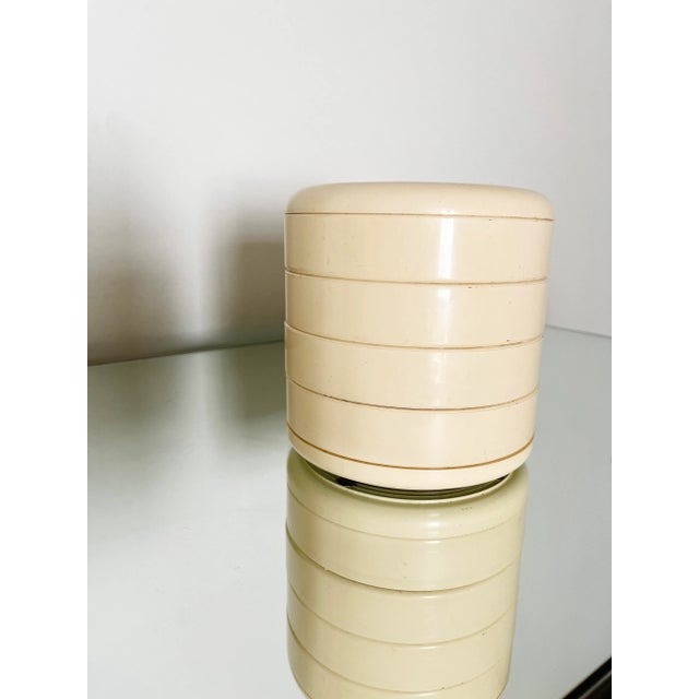 1980s 1980s Postmodern Interdesign Swivel Caddy in Off-White For Sale - Image 5 of 9