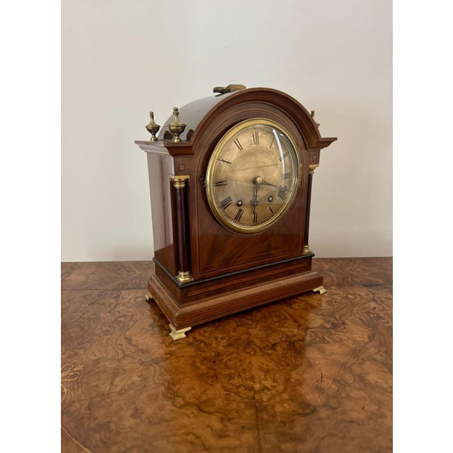 Antique Bracket Clock, 1860 For Sale - Image 3 of 6
