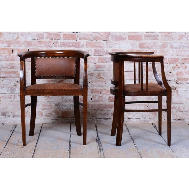 Art Deco Seating Set in Beech, Czech, 1920s, Set of 3 For Sale - Image 17 of 18