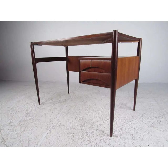 Mid-Century Modern Italian Mid-Century Modern Writing Desk For Sale - Image 3 of 15