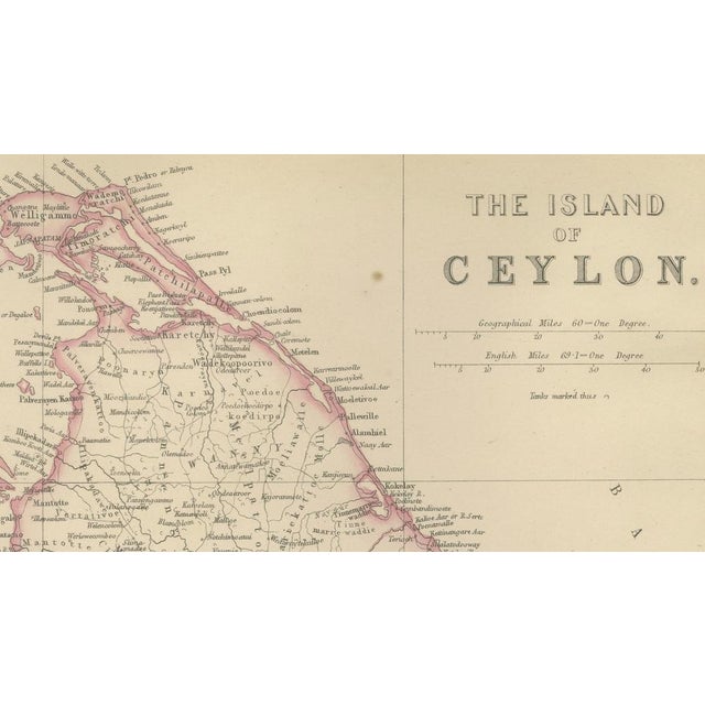 Antique Map of South and Southeast Asia, 1860 For Sale - Image 9 of 10