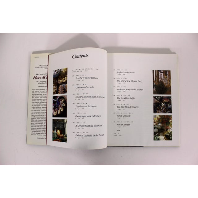 Paper 1984 1st Edition Martha Stewart’s Hors D’oeuvres Hard Cover Cookbook Entertaining For Sale - Image 7 of 7