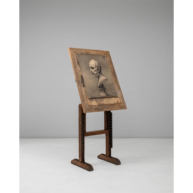 20th Century French Wooden Artist's Easel with Adjustable Tilt For Sale - Image 4 of 18