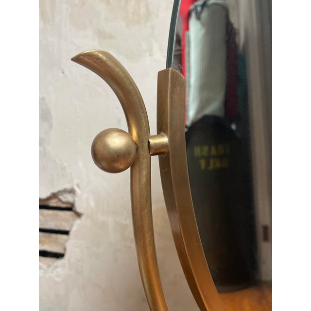 Charles Hollis Jones Vintage Charles Hollis Jones Wishbone Tabletop Mirror For Sale - Image 4 of 9