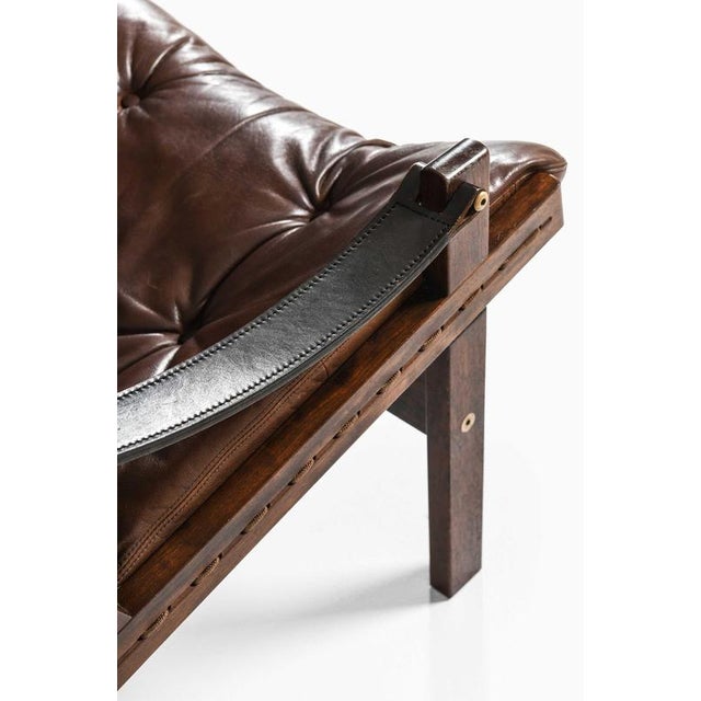 Leather Easy Chairs by Torbjørn Afdal for Bruksbo, 1962, Set of 2 For Sale - Image 6 of 11