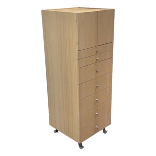 Jesse Oak Wood Jewelry Chest of Drawers For Sale