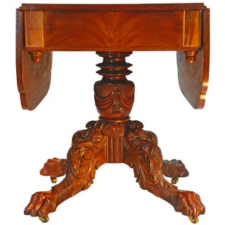 Late 19th Century Antique American Mahogany Pembroke Table For Sale