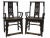 Chinese Antique Chinese Armchair With Carved Back and Rim - a Pair For Sale - Image 3 of 10