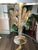 Late 20th Century Smoked Lucite Faux Bois Lamps With Silk Drum Shades - a Pair For Sale - Image 4 of 7
