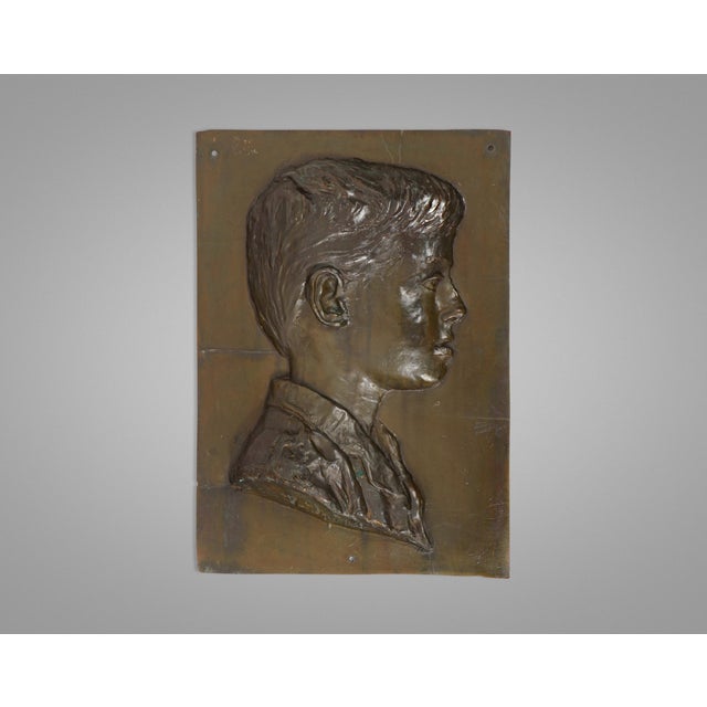 Metal Antique Bronze Bas-Relief Wall Plaque by Ludwig Spiegel, 1930s For Sale - Image 7 of 7