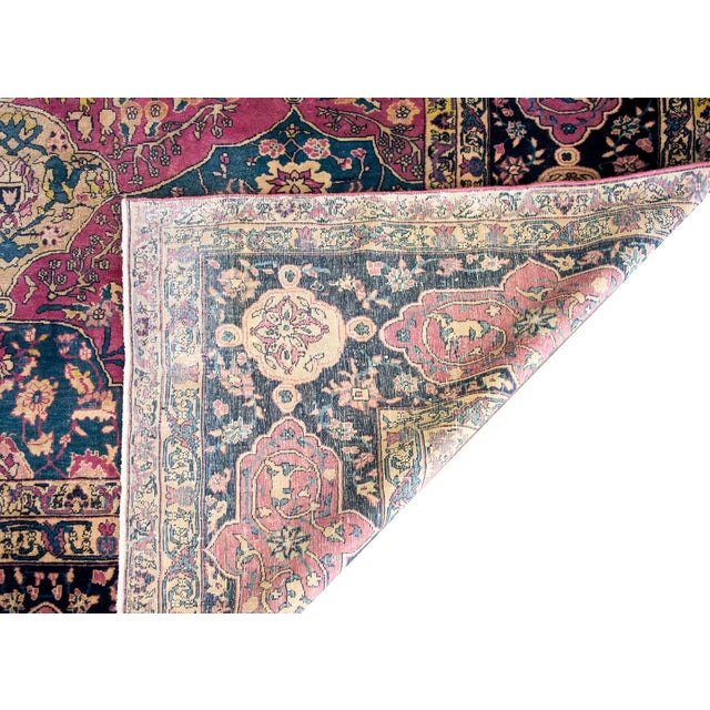 Late 19th Century Persian Lavar Kirman Rug For Sale - Image 15 of 16