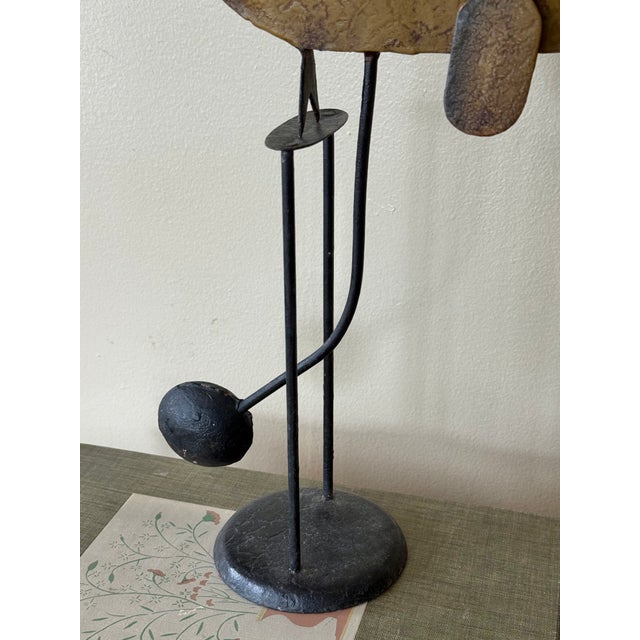 Vintage Folk Art Man in Row Boat Balancing Sculpture For Sale - Image 11 of 12