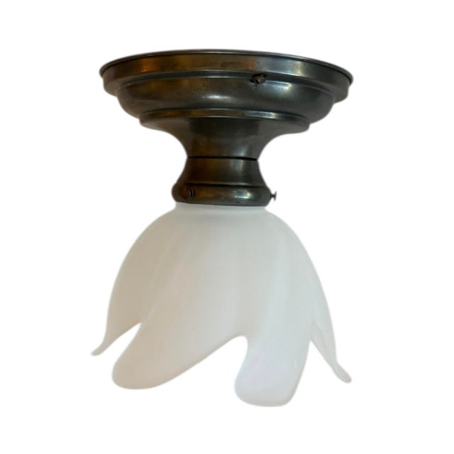 Mid 20th Century Mid 20th Century Mid-Century Modern Ceiling Light Fixture For Sale - Image 5 of 7