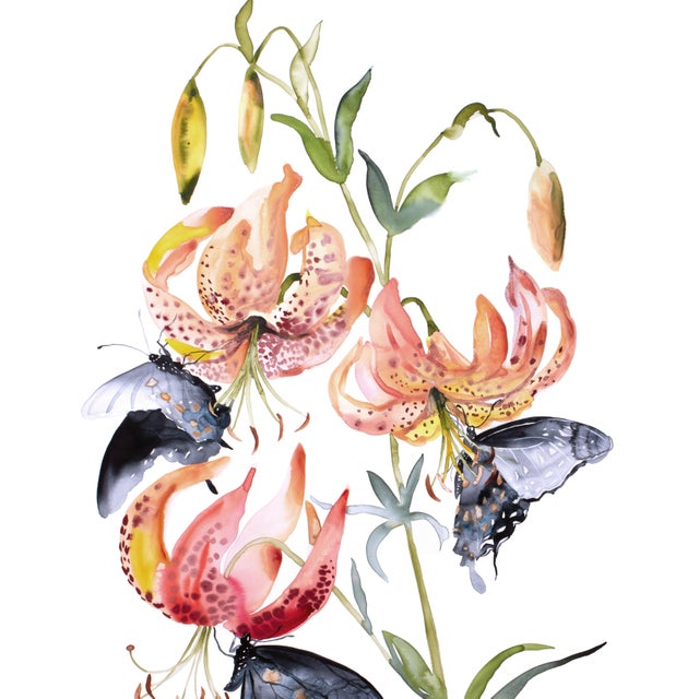 Original watercolor painting on canvas Artist: Elizabeth Becker Year: 2026 Size: 24" x 36" x 1" deep Signed on front...