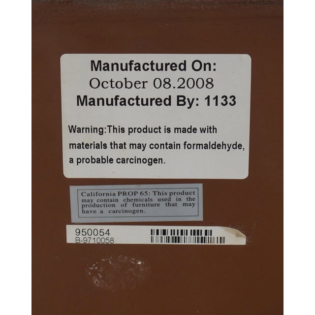 French Style Leather Surface Fall Front Desk Chest For Sale - Image 12 of 12