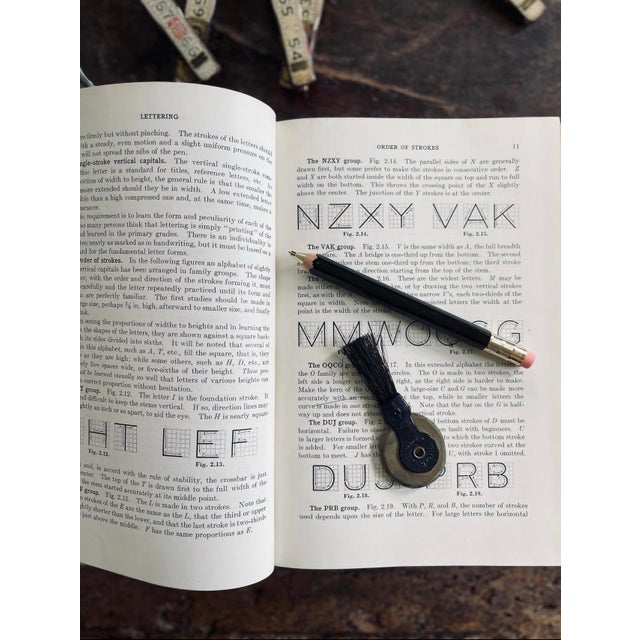 Abstract 1953 Engineering Drawing Vintage Book For Sale - Image 3 of 10