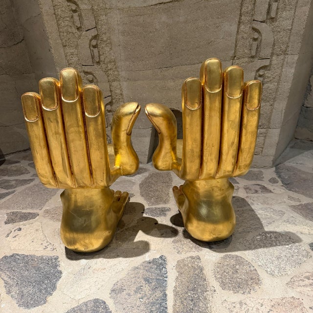 Mexican Hand-Foot Chairs Mexican Modernism Artist Pedro Friedeberg For Sale - Image 3 of 17