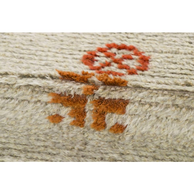 Vintage Swedish Rya Wool Dated Rug With Geometric Motifs by Rug & Kilim, 1940-1949 For Sale In New York - Image 6 of 9