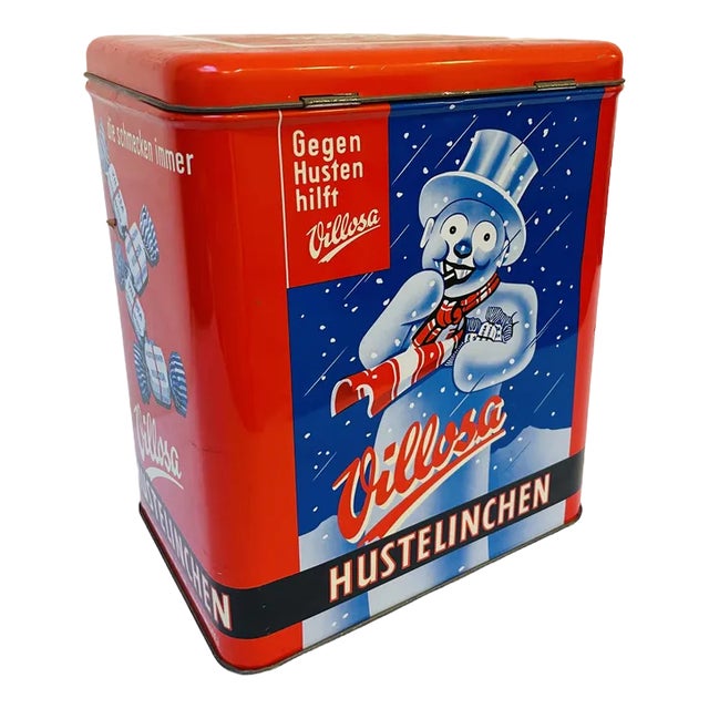 Large Tin from Hustelinchen Villosa, 1950s For Sale