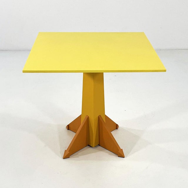 Postmodern Yellow Model 4310 Dining Table by Anna Castelli Ferrieri for Kartell, 1980s For Sale - Image 3 of 10