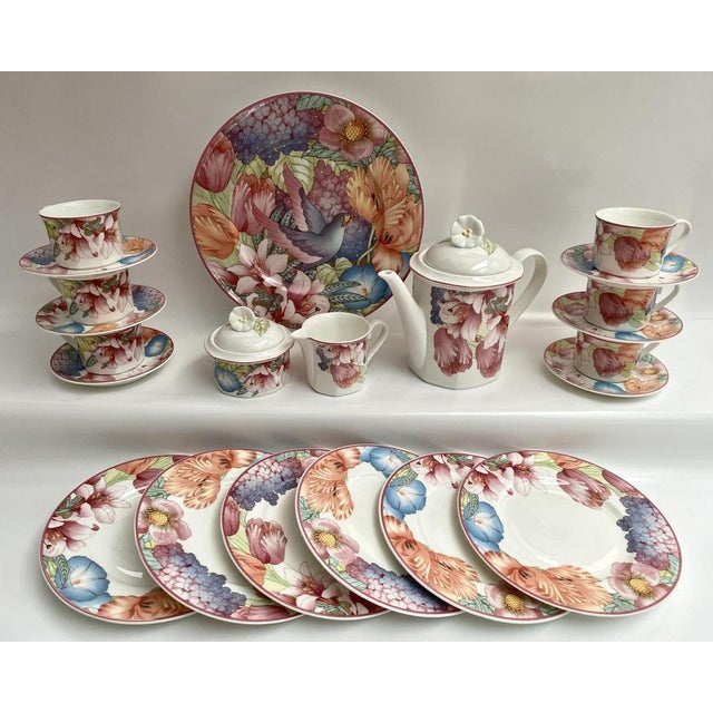 Vintage Gallo China Tea Set from Villeroy & Boch, 1970s, Set of 23 For Sale - Image 11 of 11
