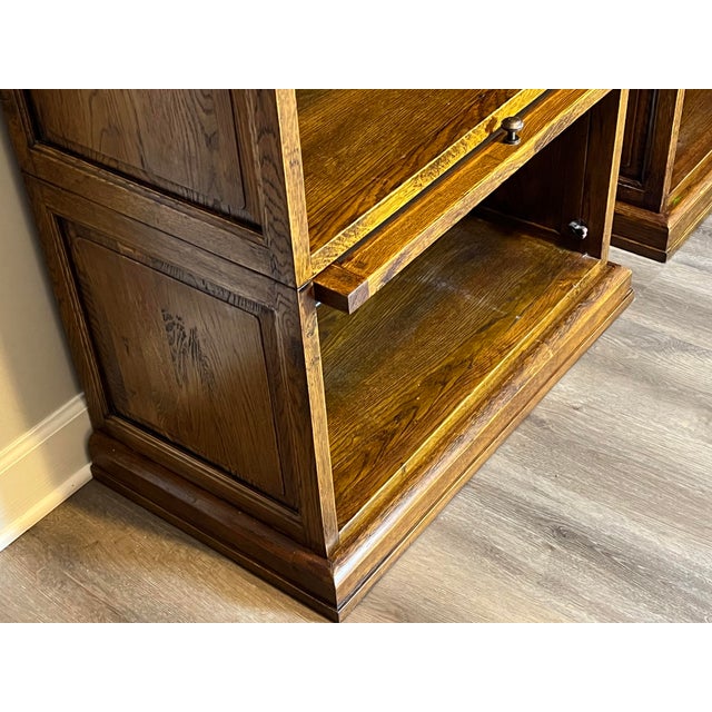 Mid 20th Century Vintage Tiger Oak Barrister Bookcases a Pair Chairish