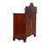 Wood Antique Carved Walnut 3-Drawer Commode With Backsplash & Shelves Circa 1890 For Sale - Image 7 of 16