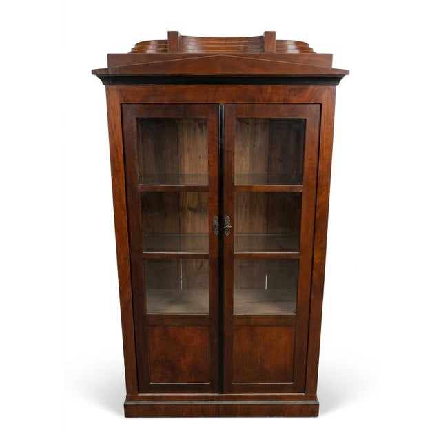 Early 19th Century Biedermeier Style Double-Door Bookcase / Vitrine For Sale - Image 4 of 5