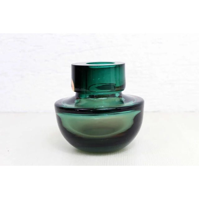Sommerso Murano Glass Vase, 1970s For Sale - Image 11 of 11