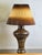 Ceramic Mid 20th Century Earth Toned Mid Century Lamps With Original Hombre Shades - a Pair For Sale - Image 7 of 7