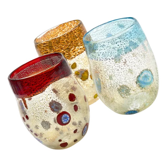 Modern Drinking Glasses by Mariana Iskra, Set of 3 For Sale