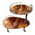2-Tier Bar Cart in Lacquered Goatskin and Brass attributed to Aldo Tura, 1960s For Sale - Image 6 of 6