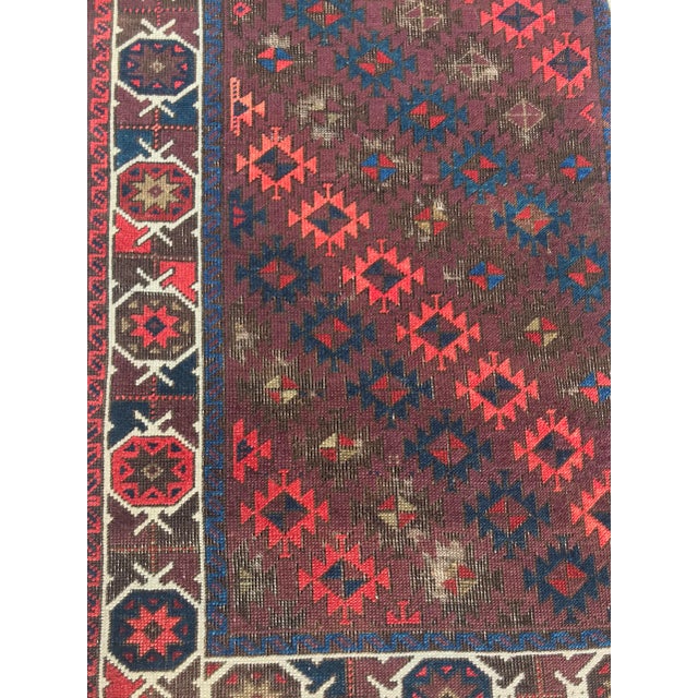Textile Antique Baluchstan Tribal Rug - 1′6″ × 5′ For Sale - Image 7 of 13