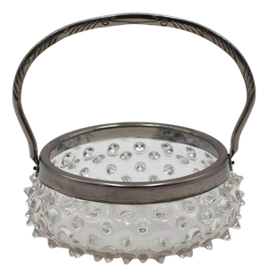 Murano Glass Basket, Early 20th Century