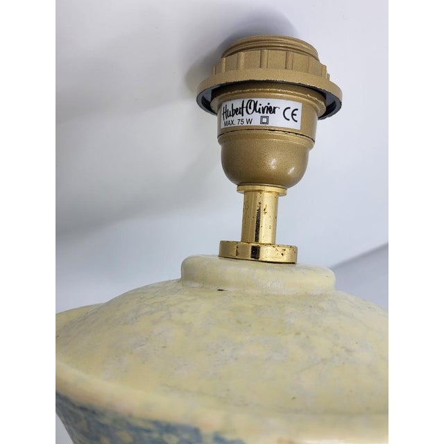 Ceramic Lamp by Hubert Olivier, France, 1980s For Sale - Image 11 of 15