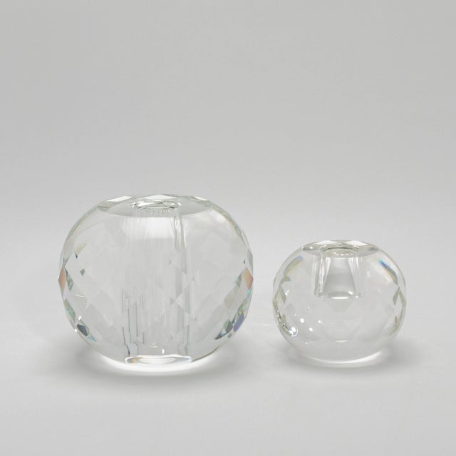 Transparent Crystal Water Vase by Ka Glass For Sale - Image 8 of 9